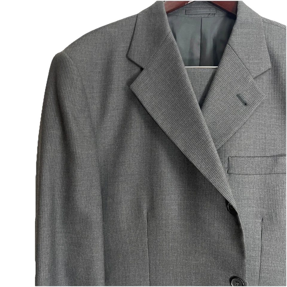 Мужской костюм размер 44R брюки 38Wx28L Giorgio Cosani серый 2PC костюм - Изображение 1 из 4