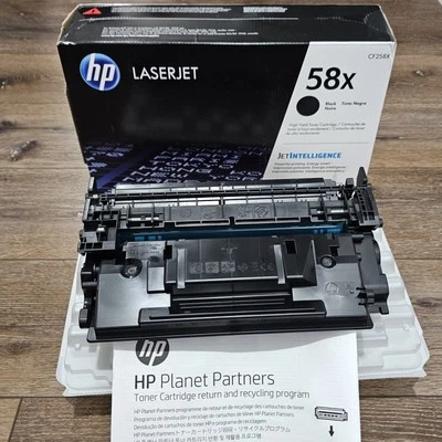 Cartuchos de tóner láser Virgin HP 58X vacíos genuinos CF258X chip OEM Foto 1 de 4