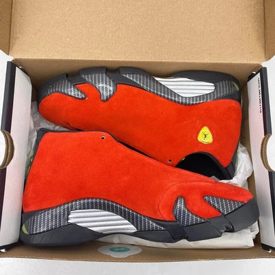 Jordan 14 Ferrari Red 2025 GS Size 6.5Y/8W 100% Authentic - image 1 of 4