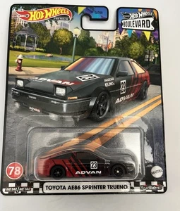 Hot Wheels Premium Real Riders Boulevard #78 2020 Toyota AE86 Sprinter Trueno! - Imagen 1 de 2