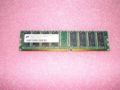 Micron Tech MT8VDDT6464AG-335D1 (PC2700U-25331-A-1 512MB DDR 333 CL2.5) NOS - Image 1 of 3