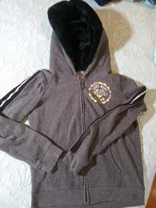 Justice Hoodie Girls Size 12 Gray love hope dream. Cozy hood - Picture 1 of 8