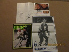 IHL Kalamazoo Wings Vintage Circa 1988-89 Team Logo Hockey Program