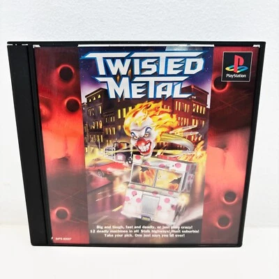Twisted Metal PS1 Sony PlayStation1 In Case w/ Instruction Manual NTSC-J - Image 1 of 4