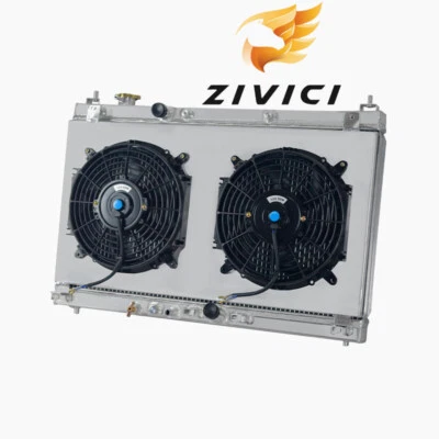 3Row All Aluminum Radiator+Shroud fan For 2015-2019 Honda City/Fit 1.5L DPI13451 - Image 1 of 3