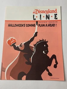 1982 DISNEYLAND LINE Halloween Issue w/ Headless Horseman Cover Oct 28 - Picture 1 of 2