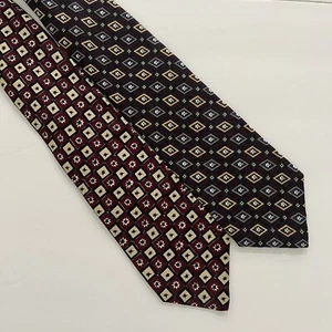 XMI Nordstrom Silk Neckties LOT of 2 Burgundy Purple Blue Tan - Picture 1 of 7