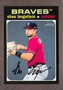 2020 Topps Heritage Minors #214 Shea Langeliers Rookie RC SP - Atlanta Braves - Picture 1 of 3