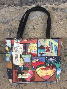 Bolso de Mano Prezzo Nuevo con Etiquetas Cuentas Lentejuelas El Fin Escenas de Dibujos Animados 2214 Cartera - Imagen 1 de 11