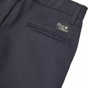 NEW FLYNN O'HARA UNIFORM TWILL PANTS BOYS SZ 10 HUSKY NAVY BLUE NWT $34 - Picture 1 of 11