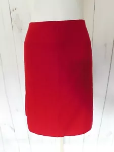 Gonna A-Line in lana rossa J.Crew Factory - Taglia 2 - Foto 1 di 4