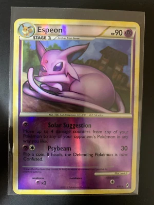 2011 Pokemon TCG HGSS Call Of Legends Espeon 4/95 Reverse Holo Rare Card NM - Image 1 of 2