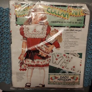 Vintage daisy kingdom honey bunny collar kit #6051 Christmas bunny & ducks NIP - Picture 1 of 2