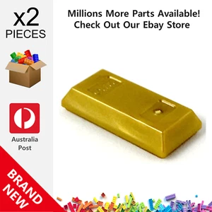 2x Genuine LEGO™ Gold Minifigure Ingot / Bar 99563 15629e 67117 95349 97053e - Picture 1 of 1