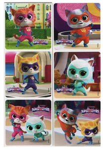 25 SuperKitties Stickers, Assorted, 2.5" x 2.5" each, Party Favors - Picture 1 of 1