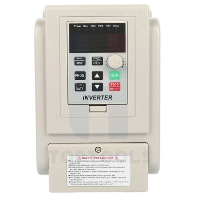 HITOPTOOLS 2HP VFD 220V 1.5KW Single to three Phase Variable Frequency Drive Inverter
