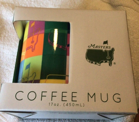 2023 Masters Augusta National multi color Golf 17 oz Coffee Mug Cup Brand New Cover