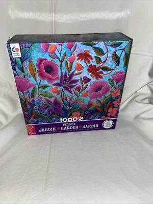 Ceaco Jigsaw Puzzle Peggy's Garden Colorful Conversation 1000pc SEALED - Image 1 of 2