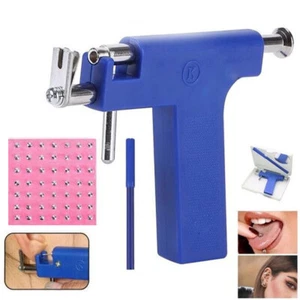 Ohrlochpistole Piercing Gun Stechen Ohrloch Pistole Ohrstecker Ohrring Set - Bild 1 von 11