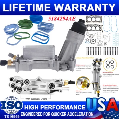 Juego de pernos de filtro de aceite y junta de cabeza para Jeep Grand Cherokee Wrangler 3.6 V6 Foto 1 de 4