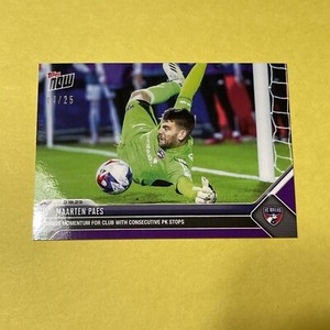 2023 Topps Now MLS 43 MAARTEN PAES  FC DALLAS PURPLE /25