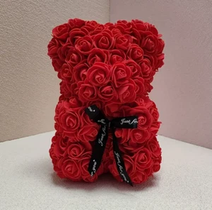 Valentines Day Rose Bear, Gift for Her, Gift for Valentines day, Anniversary - Picture 1 of 7