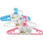 15 Stück Kinder Kleiderbügel Kunststoff Blau Rosa Pink Wäschebügel Kinderbügel