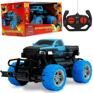 Kids 4WD Big Wheel RC Monster Truck Remote Control Off Road Pickup Toy Vehicle - Picture 1 of 15
