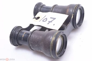 ✅ BINOCULARS GALILIAN DOUBLE TELESCOPE FRENCH, ENGLISH? ANTIQUE ALL BRASS SMALL - Picture 1 of 7
