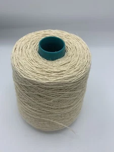 Large 500 Gram Cone (100% Linen) (Natural Gold Shade) 4 Ply Knitting/craft Yarn - Picture 1 of 5