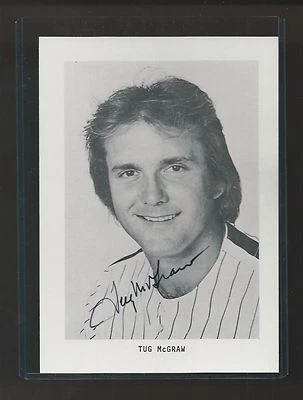 Tug McGraw Phillies Signed Auto 5x7 Photo PSA/DNA Certified Autograph - Image 1 of 2