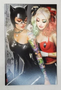 HARLEY QUINN  CATWOMAN  TATTOO Virgin & FOIL Variant Set  NM  NATHAN SZERDY - Picture 1 of 18