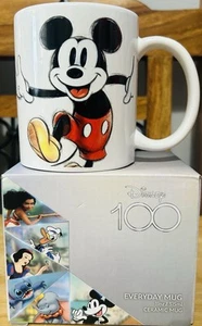 DISNEY 100 Year Anniversary Mug, 11oz 315 ml. Mickey & Donald Duck. New In Box - Picture 1 of 13