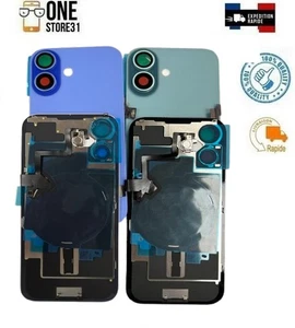 Rückglas für Gehäuse kompatibel komplett für iPhone 16 hochwertiges Logo - Bild 1 von 1