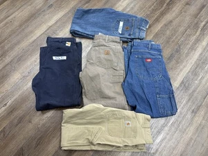 Paket 5 Hosen Arbeit Carhartt und Dickies Herren 32 x 32. - Bild 1 von 7