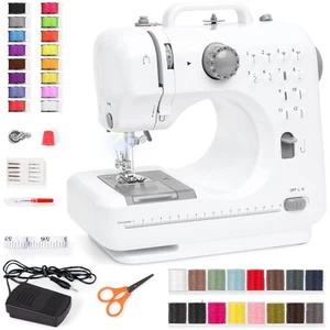 Compact Sewing Machine, 42-Piece Beginners Kit, Multifunctional Portable 6V f... - Picture 1 of 7