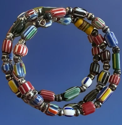 Beaded Bracelet Made With Memory Wire - Image 1 of 4