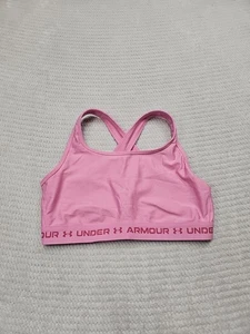 Under Armour Sports Bra Womens 2X Pink Criss Cross Back - Picture 1 of 7