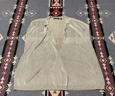 Suéter cárdigan tejido viscosa beige Hugo Boss para mujer L M12 Foto 1 de 4