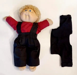 Muñeca Cabbage Patch Kids Coleco 1978 1982 pelo rubio difuso pecas AMISH BOY - Imagen 1 de 7