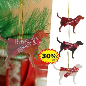 Christmas Tree Decoration 2D Labrador Dog Tree Ornament Ne w  - Picture 1 of 14