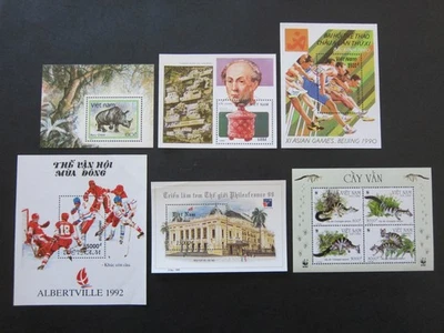 VIET NAM - 6 Souvenir sheets Scott 1892,2125,2141,2292,2363,3248a - VF/XF, MNH. - Image 1 of 2