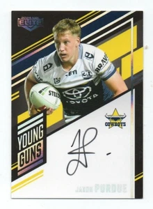 2025 Nrl Elite Young Guns Black Signature (YGS10) Jaxon PURDUE Cowboys 090/159 - Picture 1 of 1