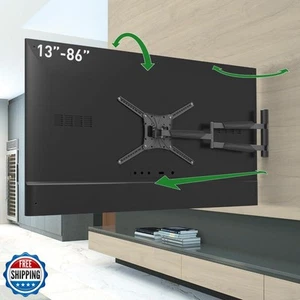 Barkan 40'' Long TV Wall Mount, 13-83 inch Full Motion Articulating - 4 Movem - Picture 1 of 5