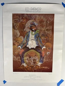 Ed Parker The Prophet 1983 African American Art Poster Snickerfritz 24x18 Rare - Picture 1 of 10