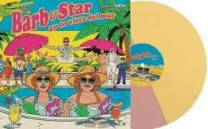 Barb And Star Go To Vista Del Mar Soundtrack PINK/YELLOW VINYL Kristen Wiig NEW! - Picture 1 of 4