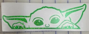 Baby jedi yoda anime 6.5 " x 2" in All Colors & Glitters - Imagen 1 de 24