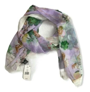 CEJON Womens Scarf Wrap Shawl Summer Clover Oversized Chiffon Lilac O/S **NWT** - Picture 1 of 3