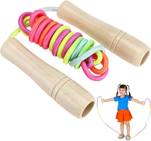 Springseil Kinder, 250cm Verstellbare Springseil für Kinder, Springen Seil mit H - Bild 1 von 7