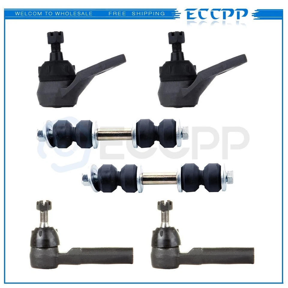 Barras estabilizadoras delanteras 6 piezas rótulas varillas de amarre suspensión para Buick Lesabre 1991-1999 Foto 1 de 4